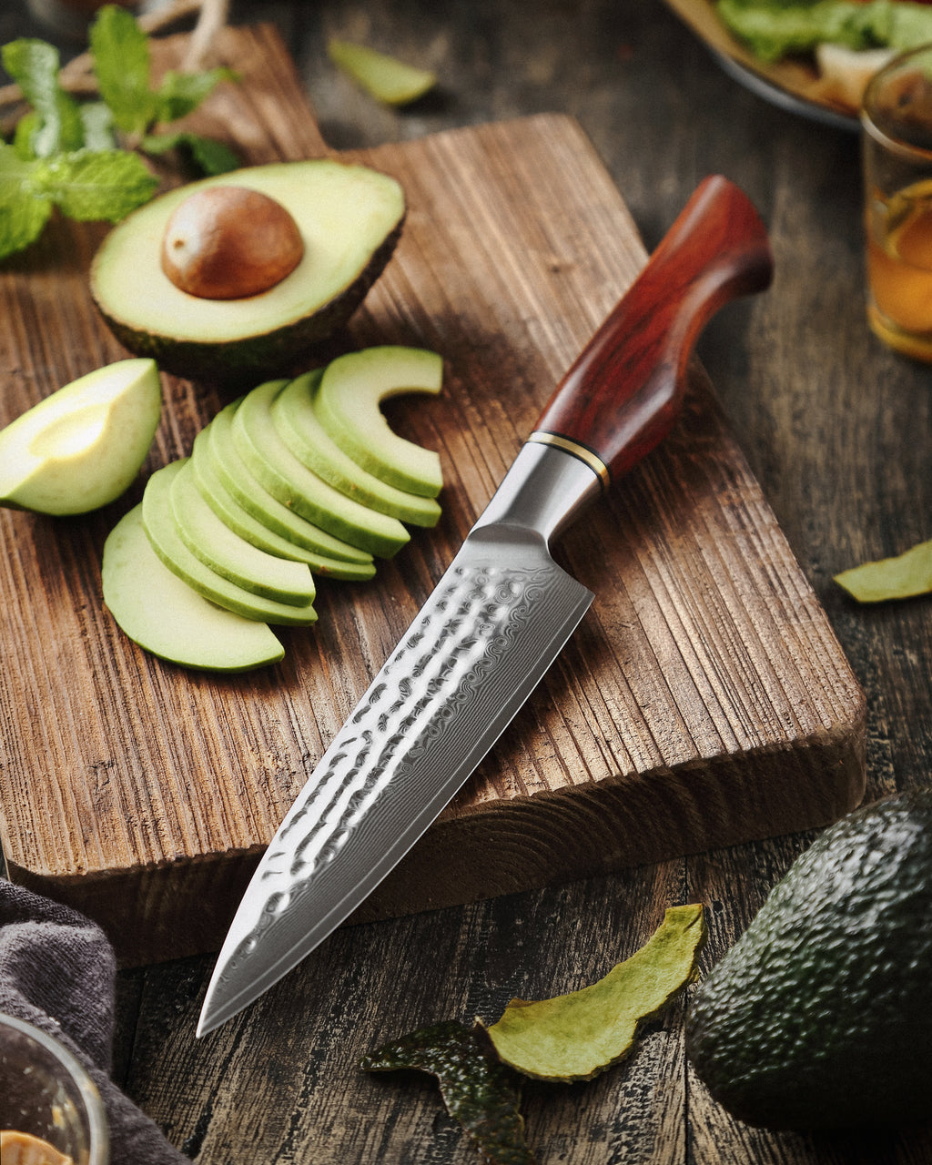 4 Piece Knife Set + Magnetic Block