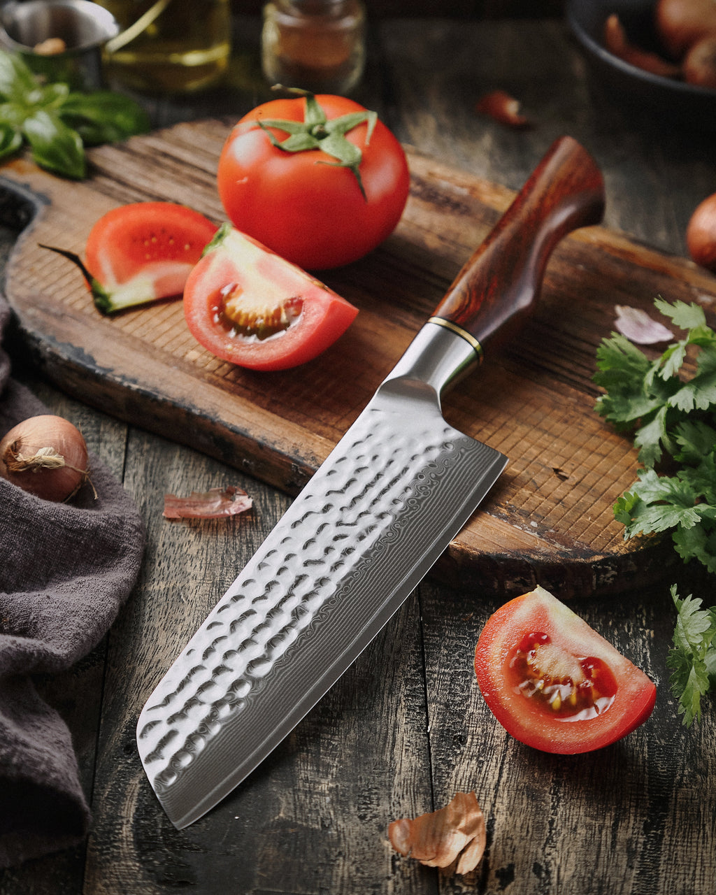 4 Piece Knife Set + Magnetic Block